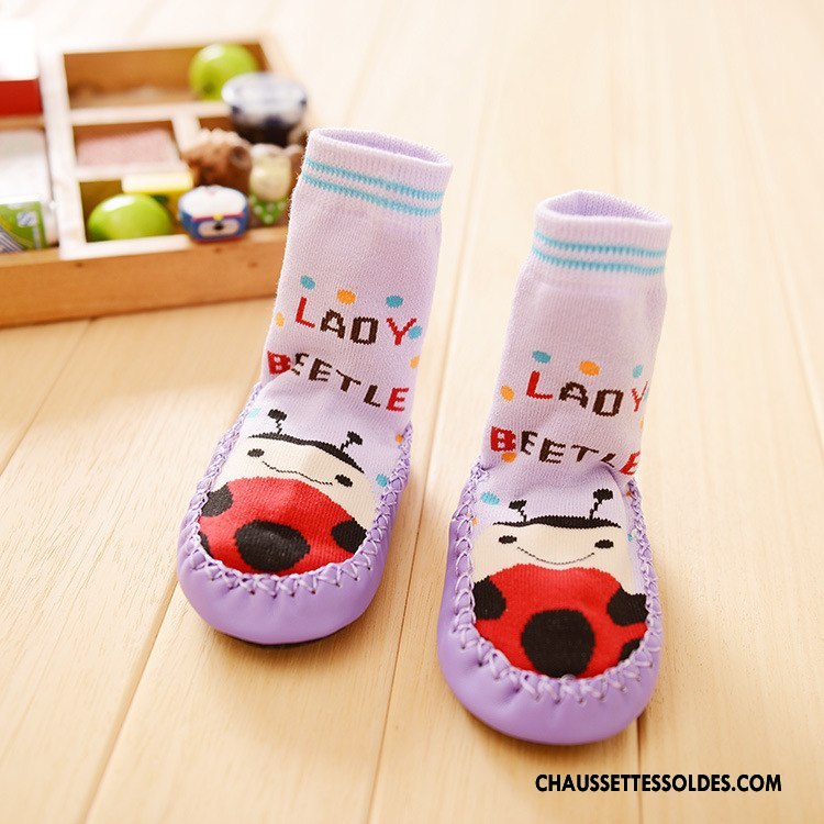 Chaussettes Mi Hautes Fille Printemps Bébé L'automne Homme Femme Hiver Violet