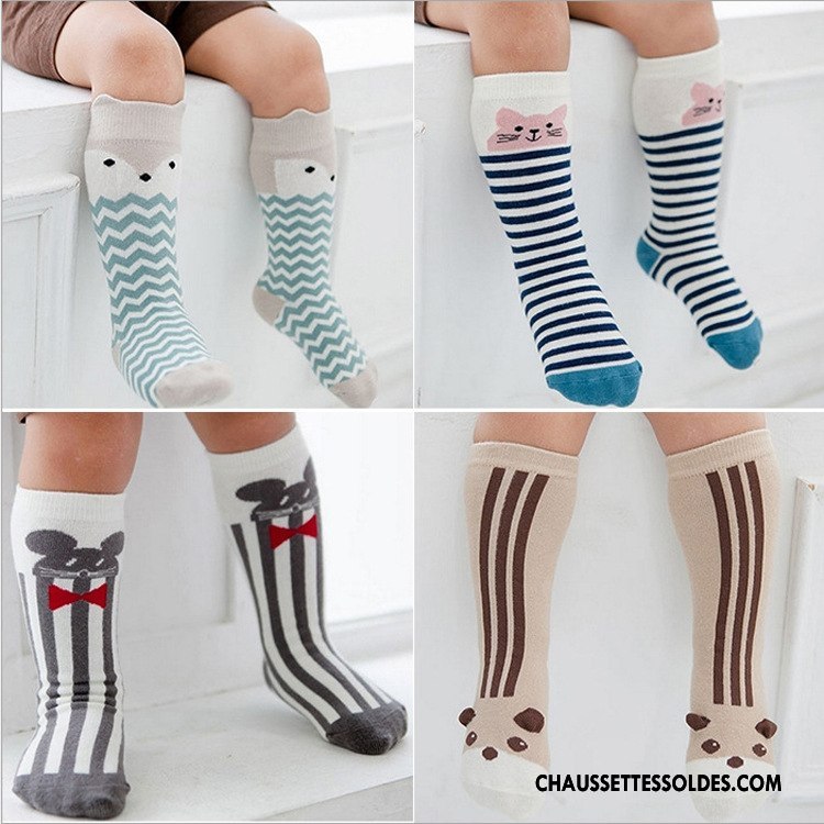 Chaussettes Mi Hautes Garçon Chaussettes En Coton Enfant Petit Bébé Animal L'automne Marron / Brun