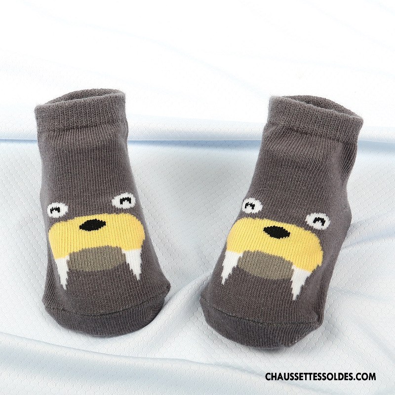 Chaussettes Mi Hautes Garçon Dessin Animé Printemps Homme Nouveau Dimensionnel Enfant Gris