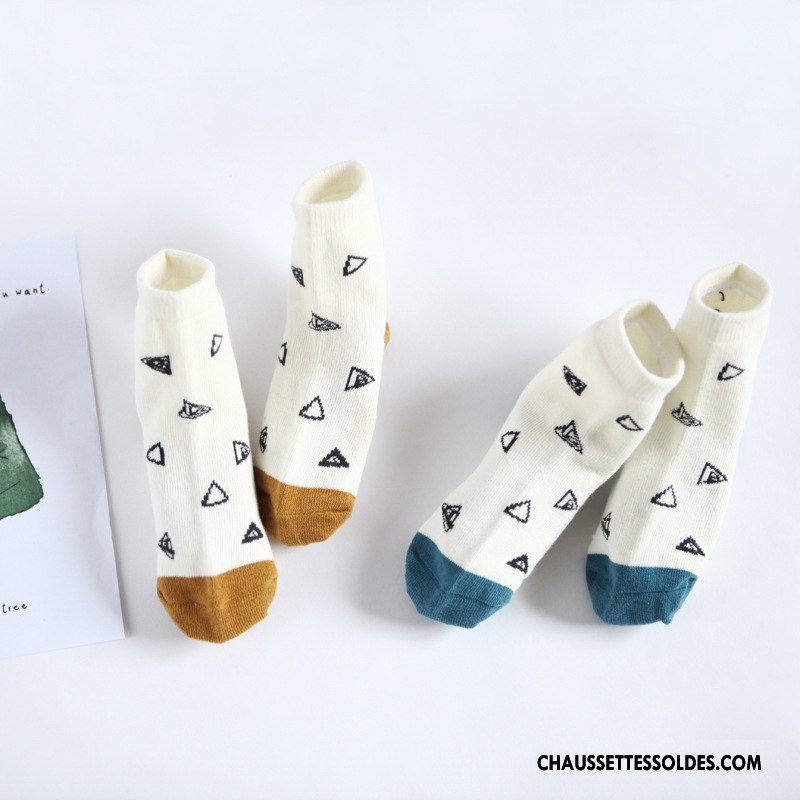 Chaussettes Mi Hautes Garçon Enfant Blanc