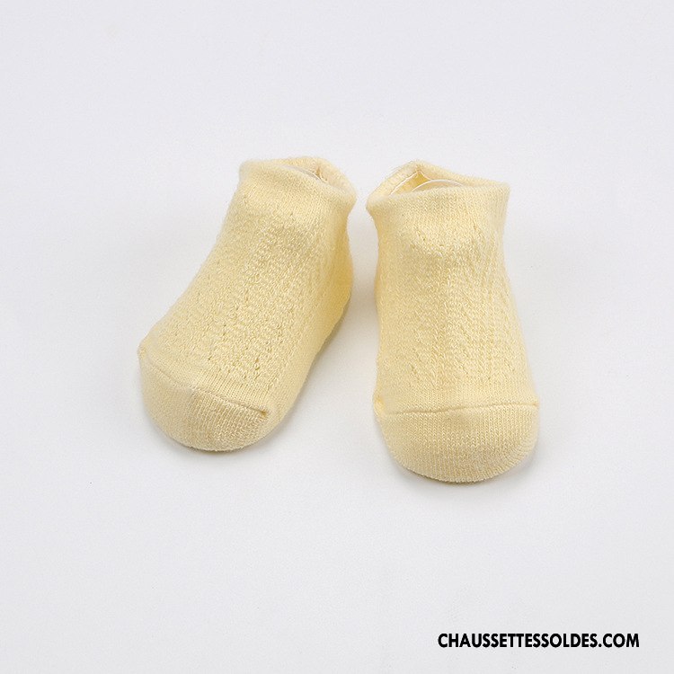 Chaussettes Mi Hautes Garçon Légère Été Enfant Bébé Creux Guipure Engrener Or