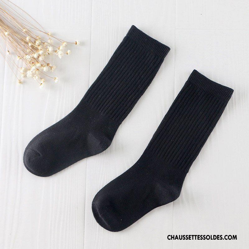 Chaussettes Mi Hautes Garçon Mode Bonbons 100% Coton Hiver Le Nouveau Enfant Pure Bleu