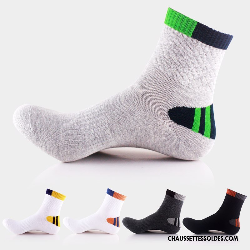Chaussettes Mi Hautes Homme Basket Mouvement Milieu L'automne Le Nouveau De Plein Air Gris
