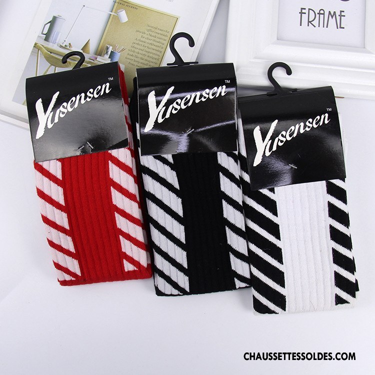 Chaussettes Mi Hautes Homme Chaussettes En Coton Mouvement Dame Le Nouveau Lovers Tendance Rouge