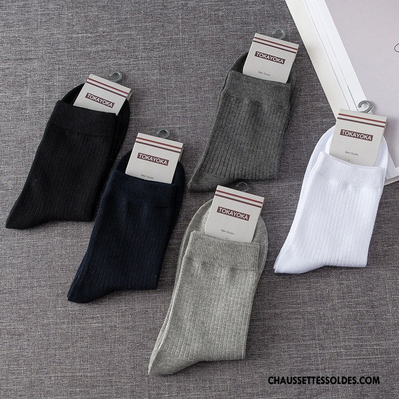 Chaussettes Mi Hautes Homme De Travail Matelassé Coton Bio Haute Qualité Milieu Livraison Gratuite Pure Bleu