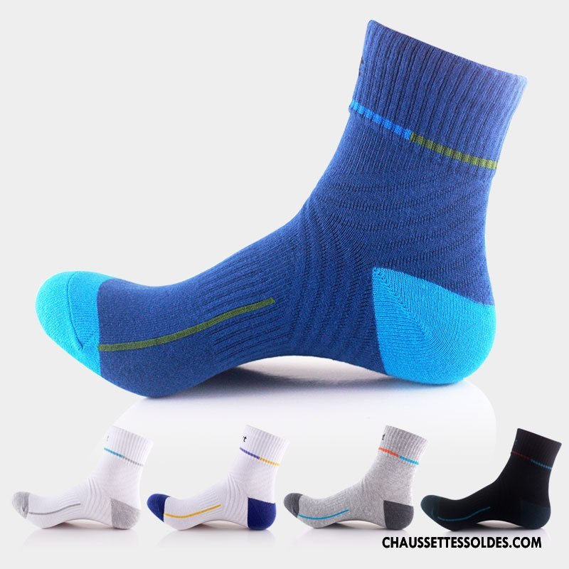 Chaussettes Mi Hautes Homme Hiver De Plein Air Basket L'automne Mouvement Le Nouveau Bleu Marin