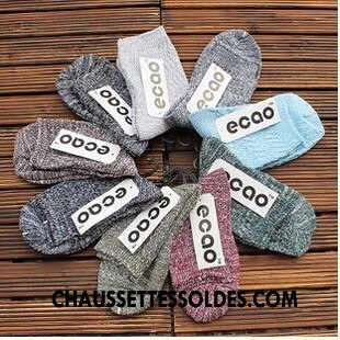 Chaussettes Mi Hautes Homme Hiver Milieu L'automne En Maille Nation Gris