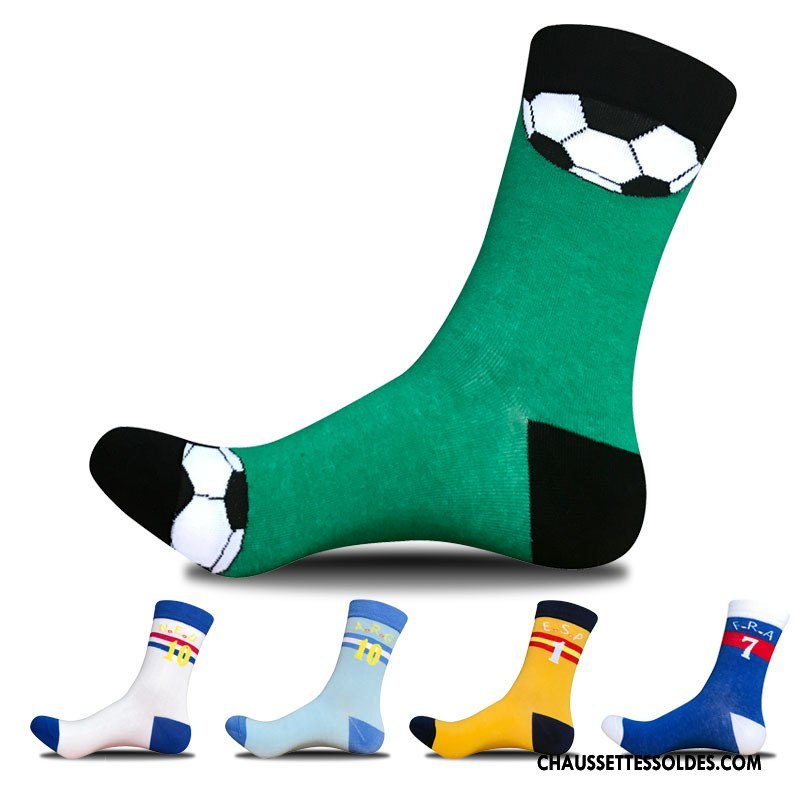 Chaussettes Mi Hautes Homme Le Nouveau Casual Tendance Matelassé Milieu Mouvement Vert