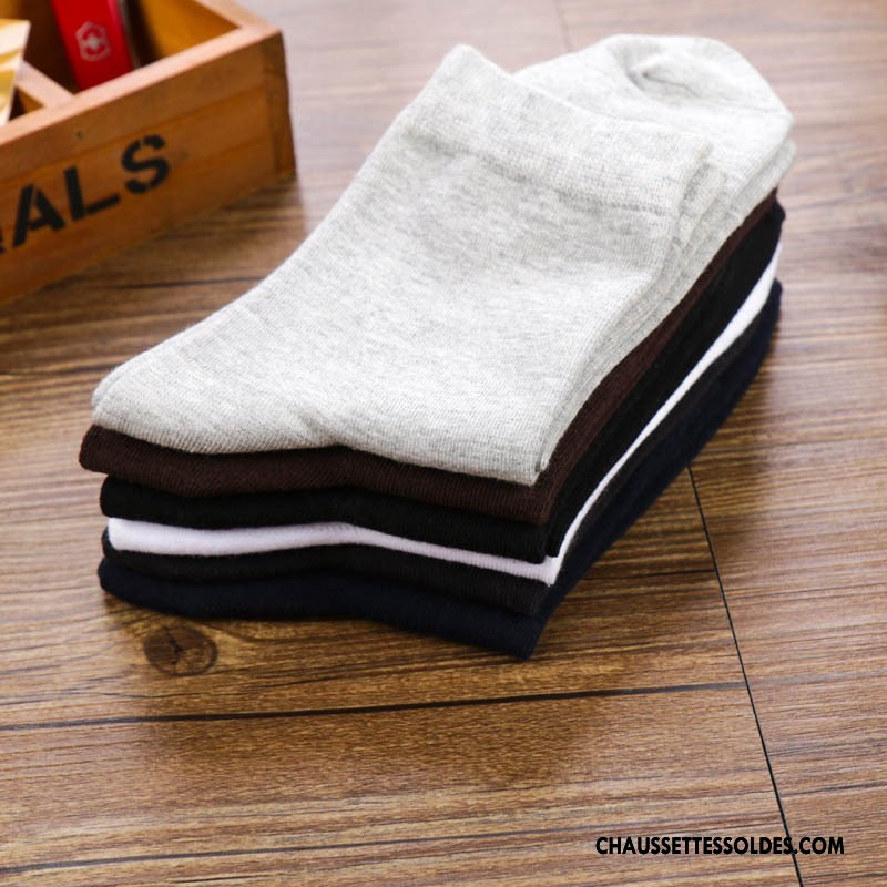 Chaussettes Mi Hautes Homme Le Nouveau Chaussettes En Coton Milieu De Travail Casual Gris