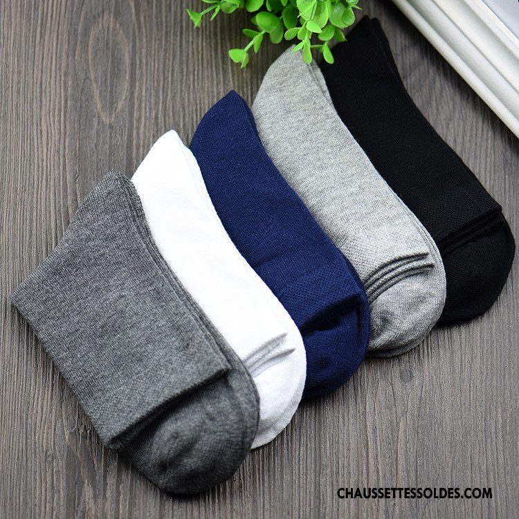 Chaussettes Mi Hautes Homme Milieu Matelassé Mode Pure Gris