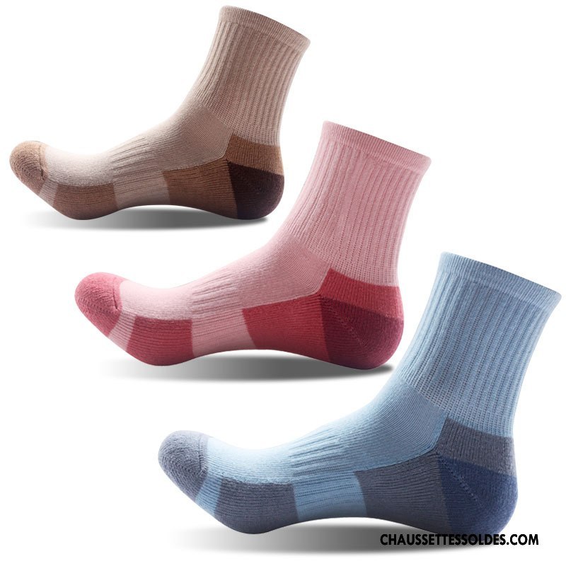 Chaussettes Mi Hautes Homme Milieu Renforcé Escalade Nouvelles Arrivées De Plein Air Hiver Bleu