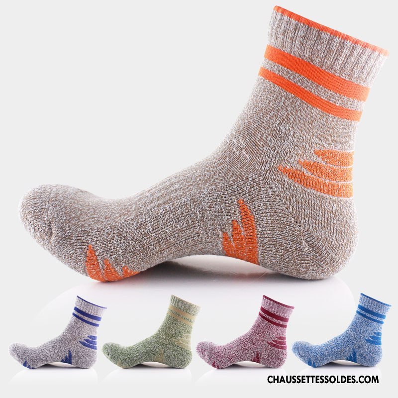 Chaussettes Mi Hautes Homme Mouvement Milieu Basket Le Nouveau Escalade Hiver Marron / Brun