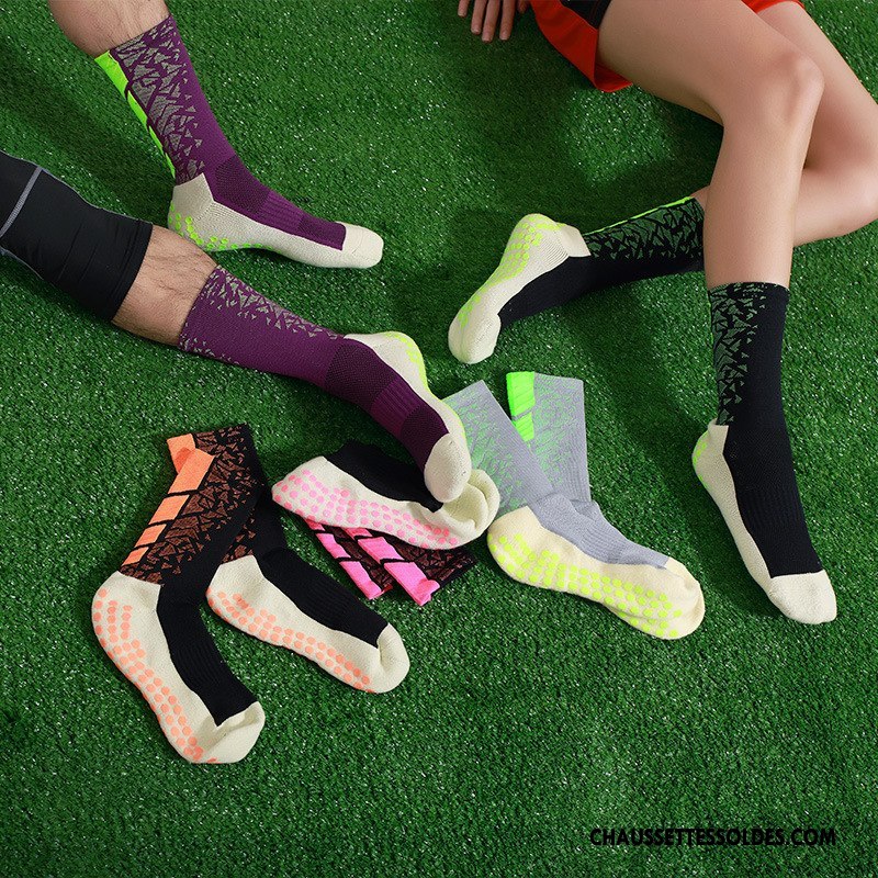 Chaussettes Mi Hautes Homme Renforcé Antidérapant Running De Plein Air Serviette Mouvement Violet