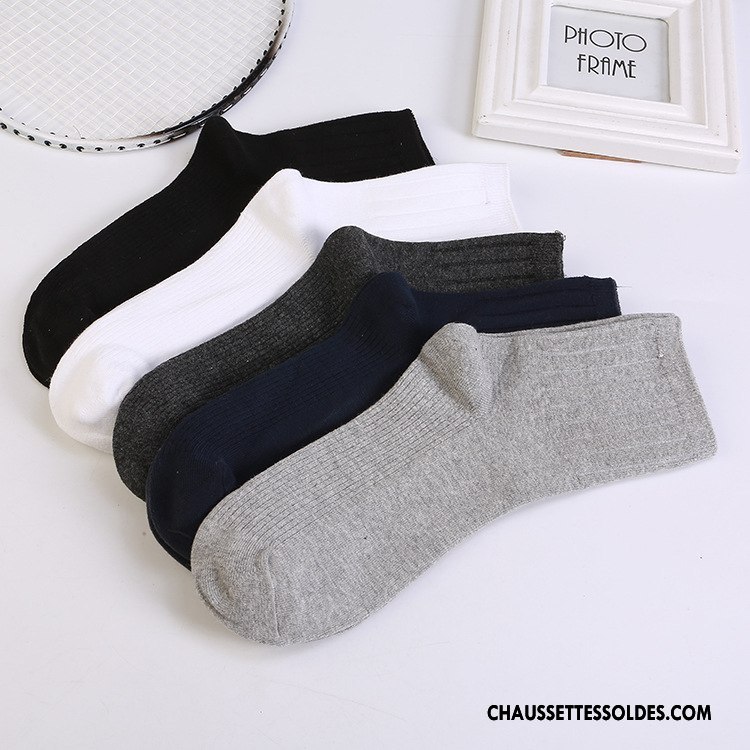 Chaussettes Mi Hautes Homme Renforcé Respirant Thermiques Matelassé L'automne Confortable Gris