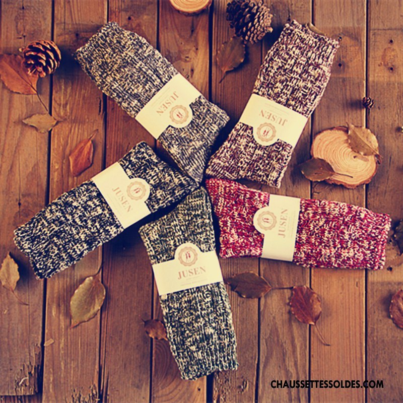 Chaussettes Mi Hautes Homme Style National Lovers Tendance Femme 100% Coton Bordeaux