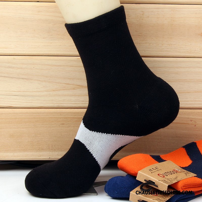 Chaussettes Mi Hautes Homme Terry Escalade Randonnée Running Mouvement Renforcé Noir