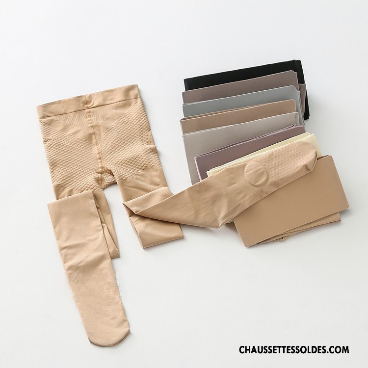 Collant Femme Chaussette De Noël Légère L'automne Leggings Printemps Couleur De Chair Noir