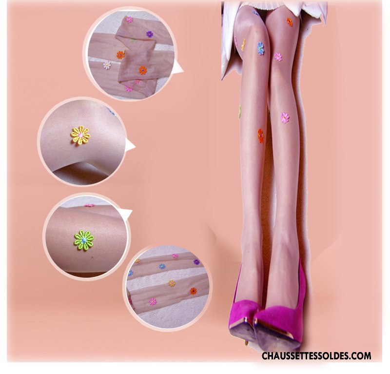 Collant Femme Collant Panty Chaussette De Noël Perle Guêtres Leggings Manuel Fleurs Violet