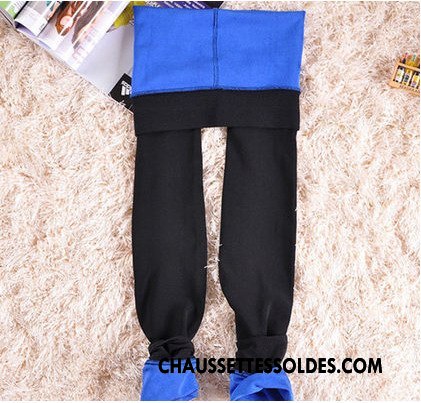 Collant Femme Hiver Collants Modèles Féminins L'automne Renforcé Couche Double Bleu