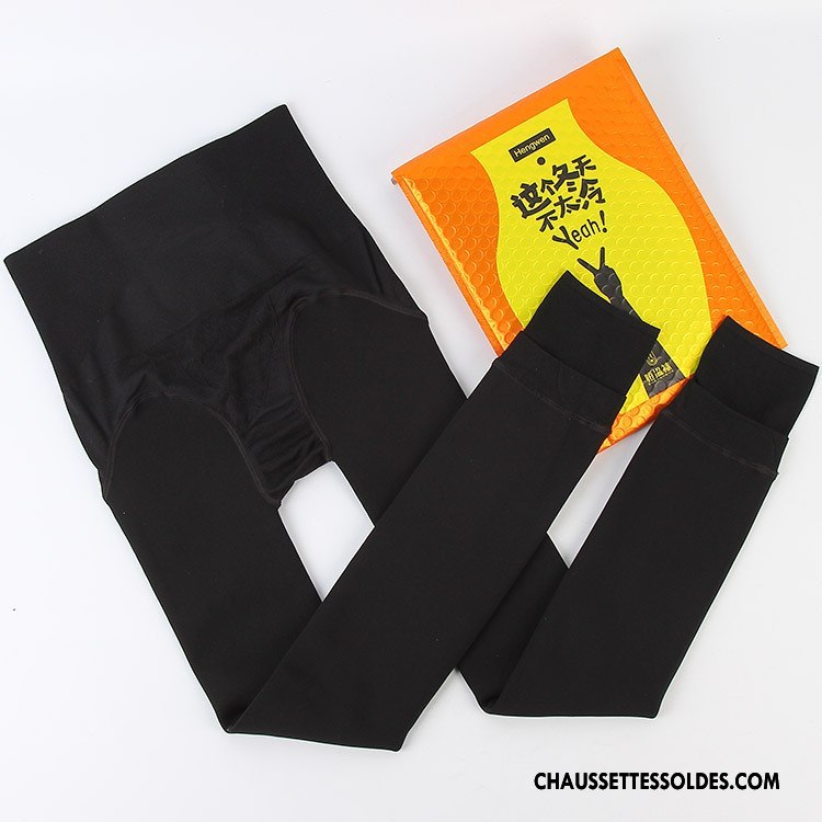 Collant Femme Hiver L'automne Style Chaud Collant Panty Chaussette Plus De Velours Noir
