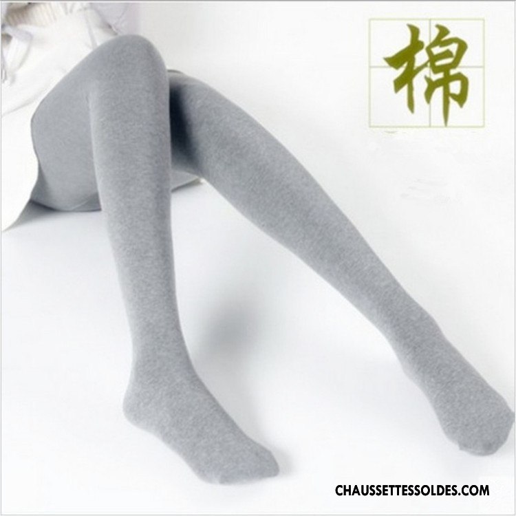 Collant Femme Plus De Velours Collant Panty Légèrement Printemps L'automne Mince Gris