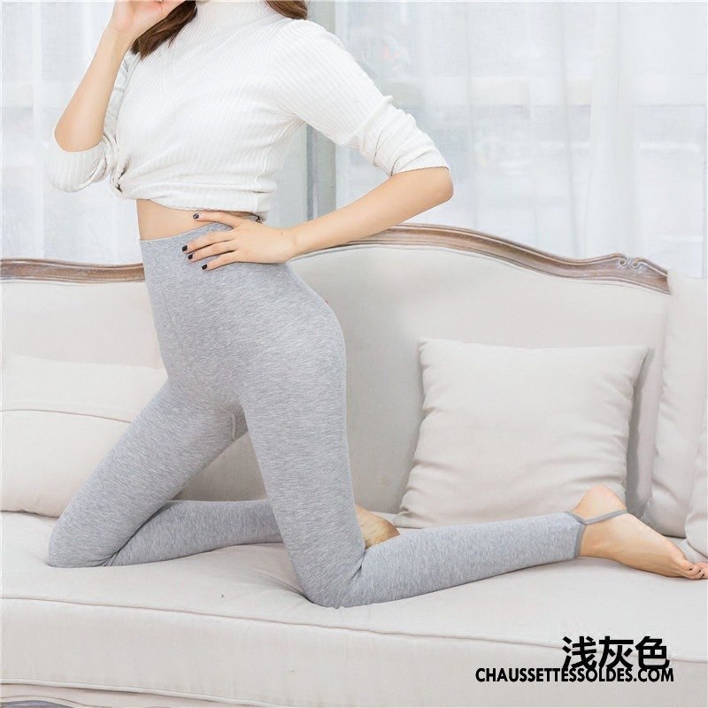 Collant Femme Plus De Velours Renforcé Guêtres Leggings Tous Les Assortis Outwear Hiver Gris