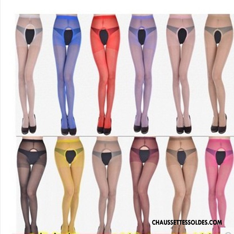 Collant Femme Sexy Transparent Chaussette De Noël Collant Panty Été Creux Guipure Couleurs De Bonbons Coloré Bleu