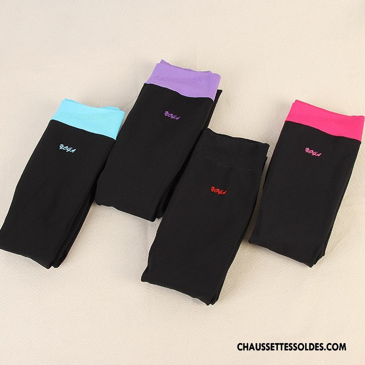 Collant Femme Épais L'automne Respirant Confortable Chaussette Hiver Pure Violet
