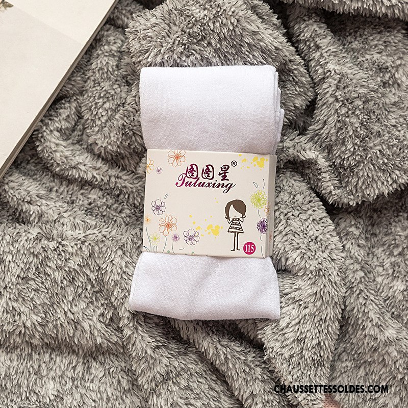 Collant Fille Chaussette Dentelle L'automne Collant Panty Printemps Matelassé Blanc