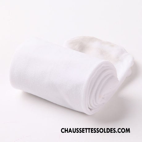 Collant Fille Collant Panty Femme Matelassé Velours Légère Enfant Couleurs De Bonbons Blanc