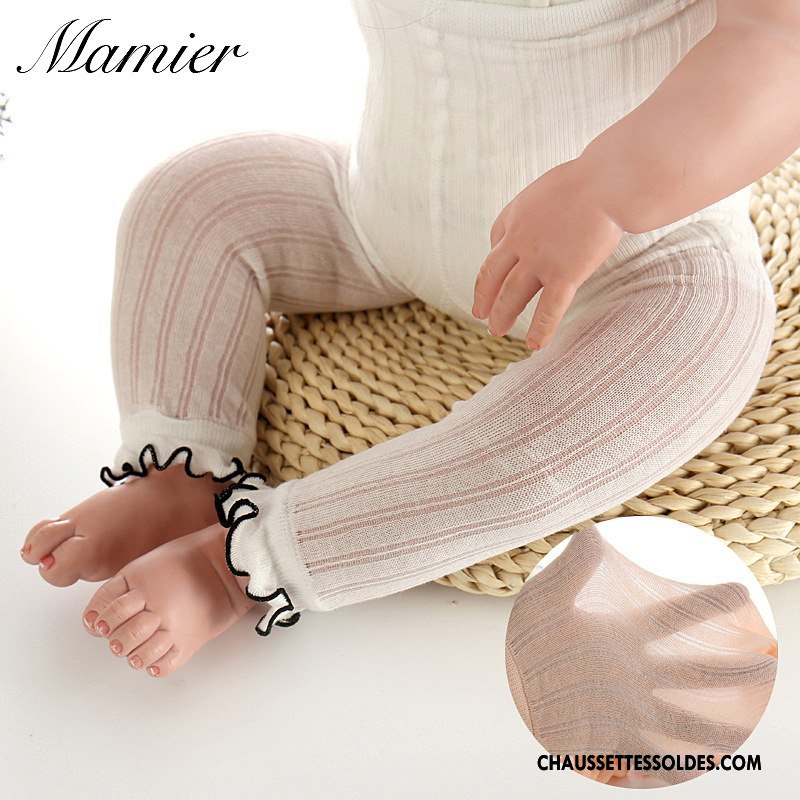 Collant Fille Collants Respirant Collant Panty Enfant Été Bébé Blanc