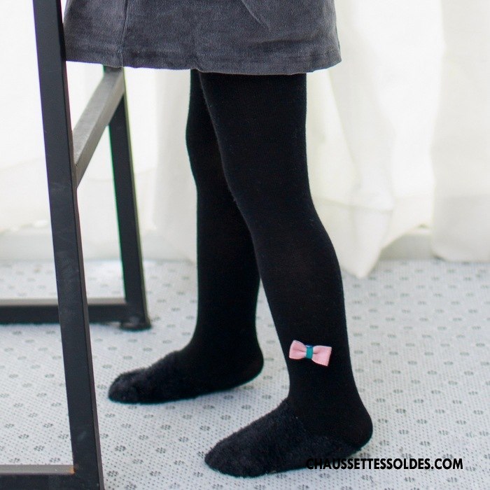 Collant Fille Enfant Chaussette Collant Panty Femme L'automne Terry Noir