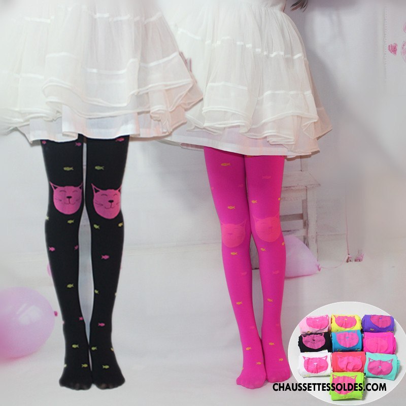 Collant Fille Enfant Guêtres Leggings Danse Été Dessin Animé Chaussette Rose