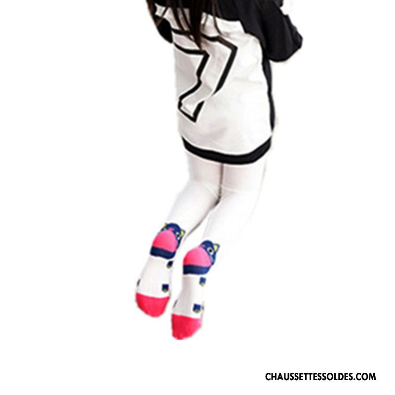 Collant Fille Enfant L'automne Femme Collant Panty 100% Coton Guêtres Leggings Blanc