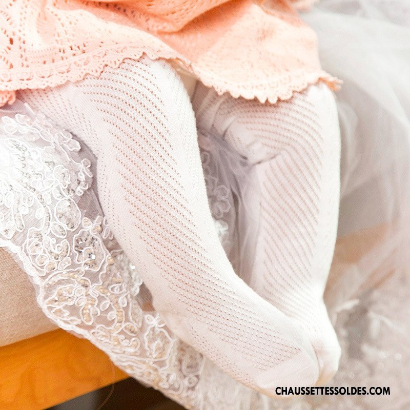 Collant Fille Enfant Été Guêtres Leggings Très Mince Chaussettes En Coton Tous Les Assortis Blanc