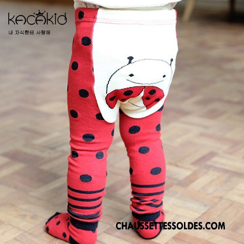 Collant Fille Ensemble Chaussette Courte Gros Deux Morceaux L'automne Enfant Rose