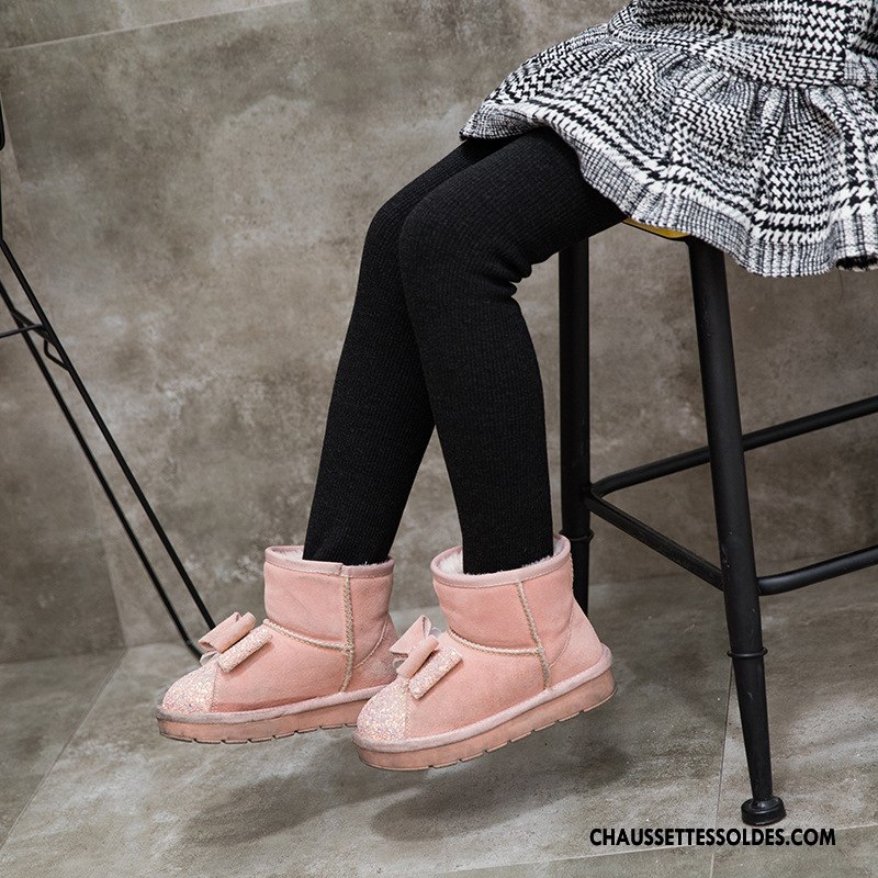 Collant Fille Gros Plus De Velours Renforcé Milieu Guêtres Leggings Matelassé Noir