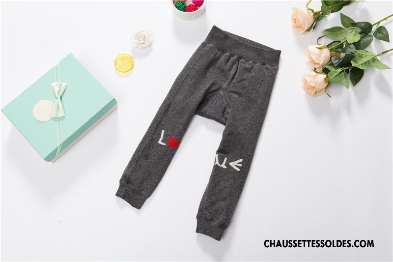 Collant Fille Gros Plus De Velours Thermiques Renforcé Guêtres Leggings Le Nouveau Gris Foncé