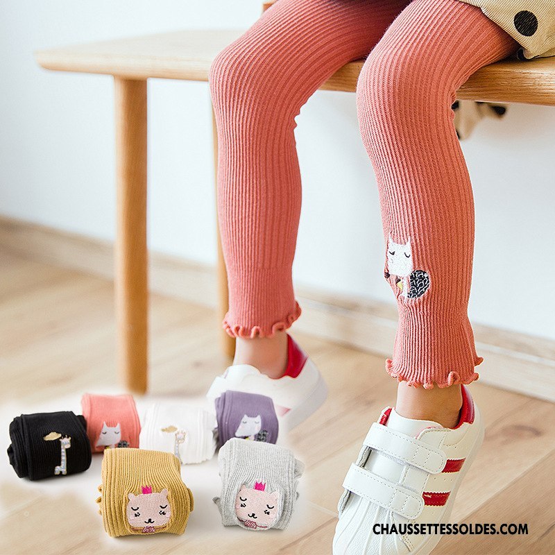 Collant Fille Guêtres Leggings Chaussette Brodé Enfant Femme Collant Panty Rose