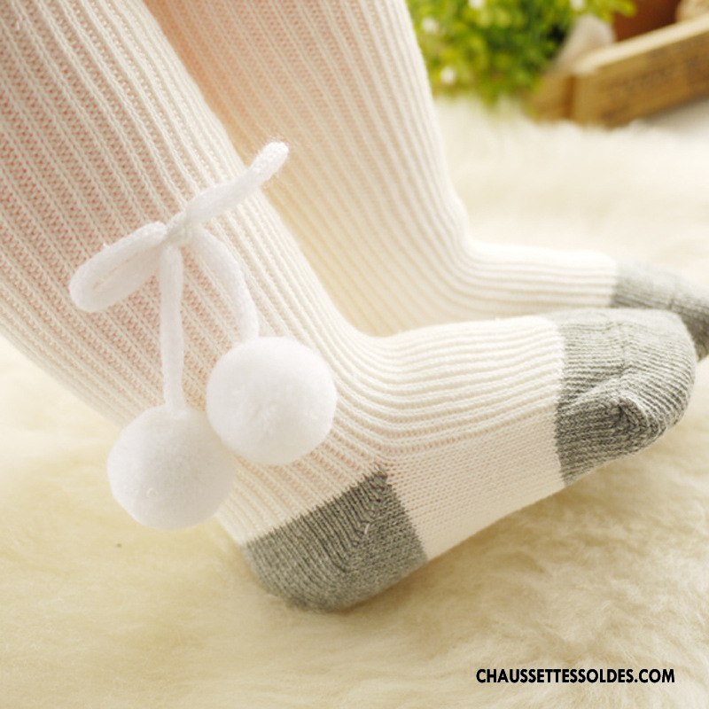 Collant Fille Guêtres Leggings Chaussette Enfant Hairball Petit Collant Panty Blanc