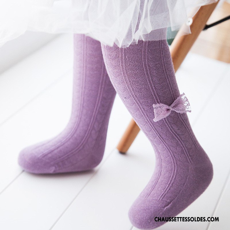 Collant Fille Guêtres Leggings Enfant Bébé Papillon Collant Panty Petit Violet