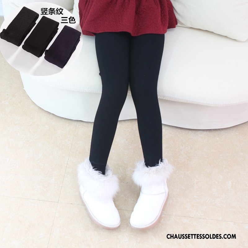 Collant Fille Hiver Guêtres Leggings Enfant Plus De Velours Femme Collants Bleu