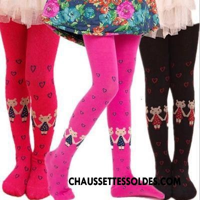 Collant Fille L'automne Coton Bio Guêtres Enfant Femme Chaussette Rose Blanc