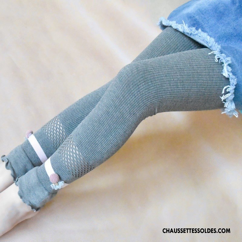 Collant Fille Légère Casual Bébé Milieu Enfant Outwear Gris