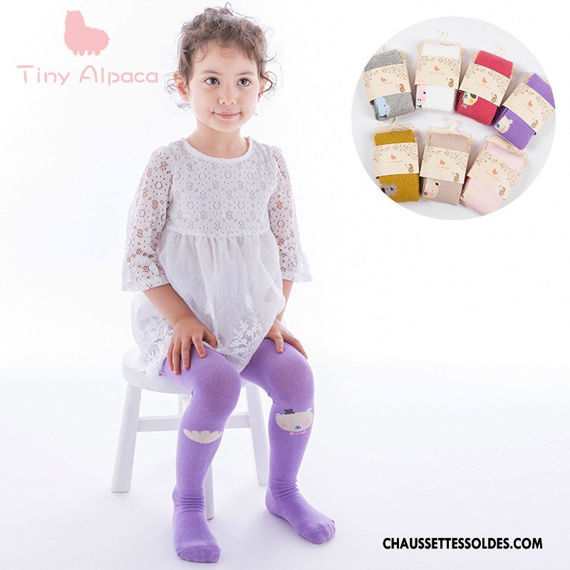 Collant Fille Matelassé Guêtres Leggings Charmant Printemps Enfant Femme Violet