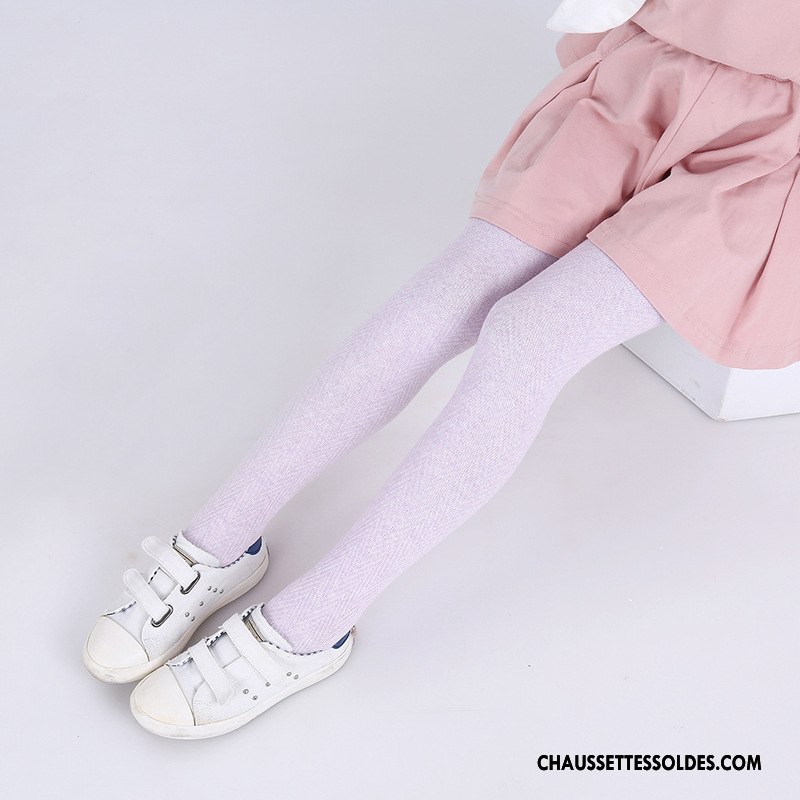 Collant Fille Petit Vague Enfant Printemps Le Nouveau Bébé Violet