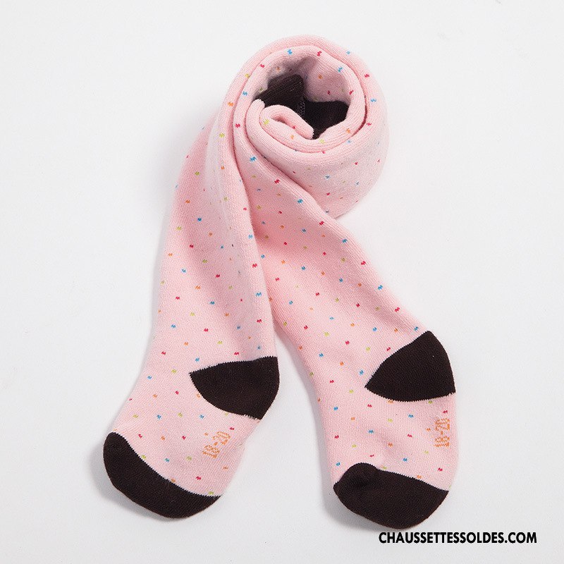 Collant Fille Renforcé Enfant Matelassé Terry Bébé Guêtres Leggings Rose