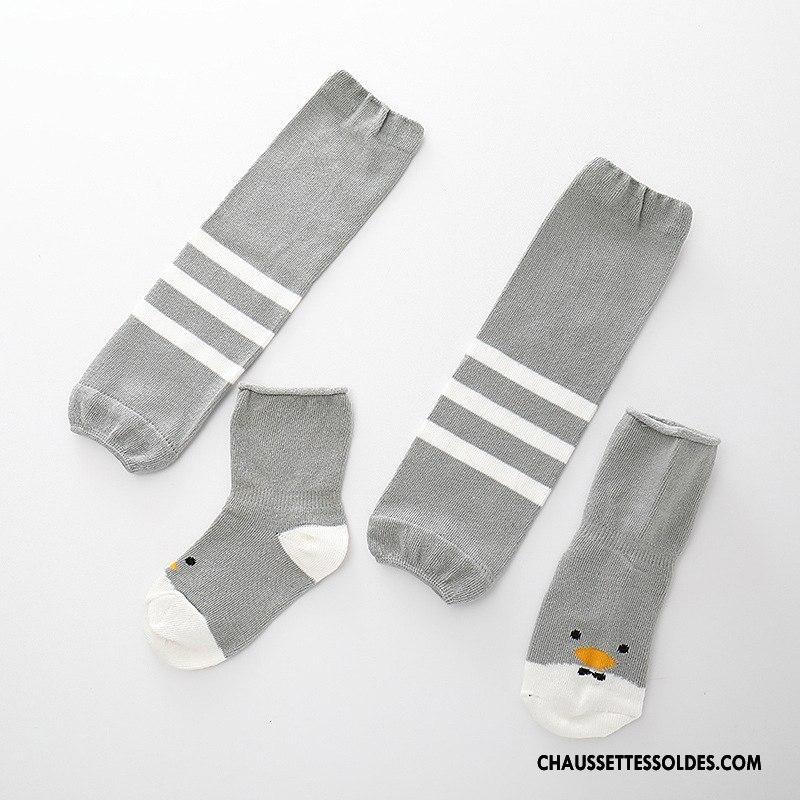 Guêtres Garçon Bouche Libre Dessin Animé Le Nouveau Chaussette Charmant Ensemble Gris