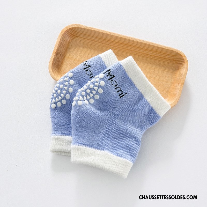 Guêtres Garçon Respirant Bébé Mouvement Enfant Genouillère Chaussette Bleu